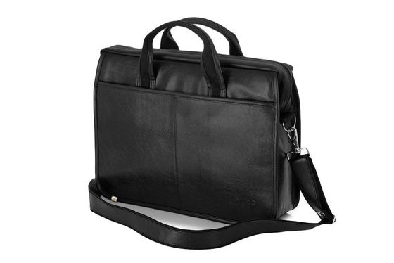 Męska torba na ramię laptopa SOLIER S13 czarna