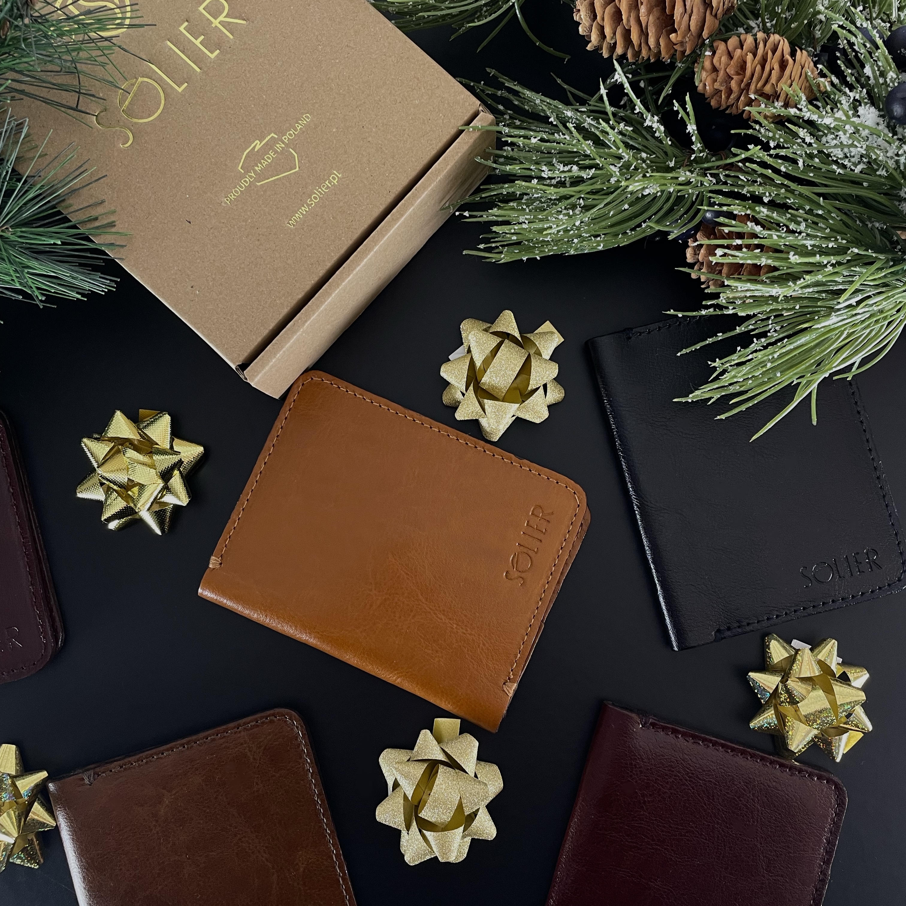 Skórzane portfele Solier jako pomysł na prezent