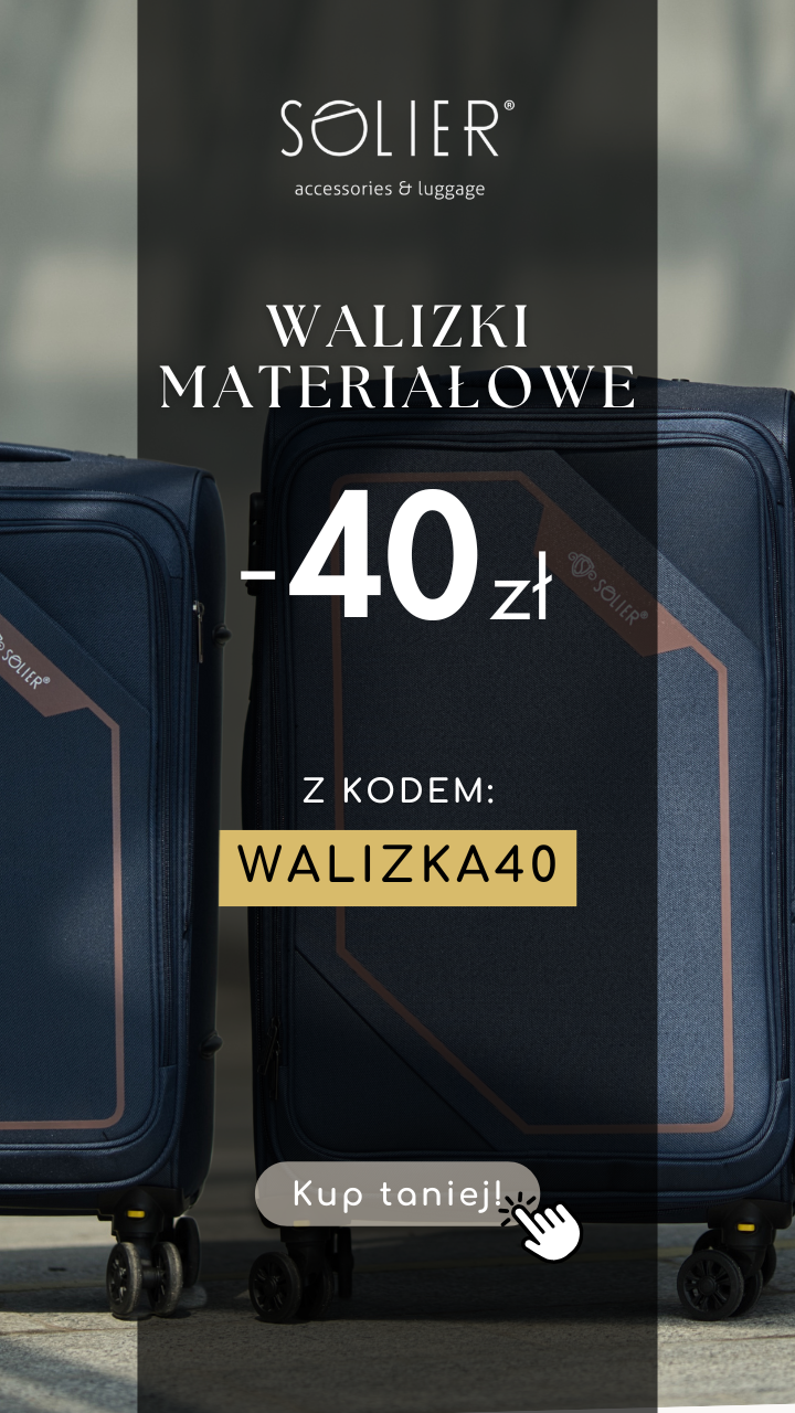 walizki materiałowe -40zł