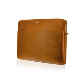 Genuine leather laptop case 13' Solier Camel