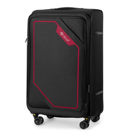 Large soft luggage L 26'' Solier STL2240  black-red