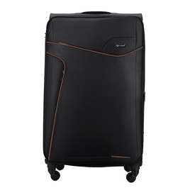 Large soft luggage L Solier STL1651 black-coffee