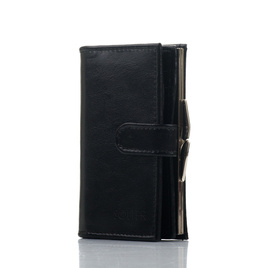 Women's leather wallet Solier P13 black
