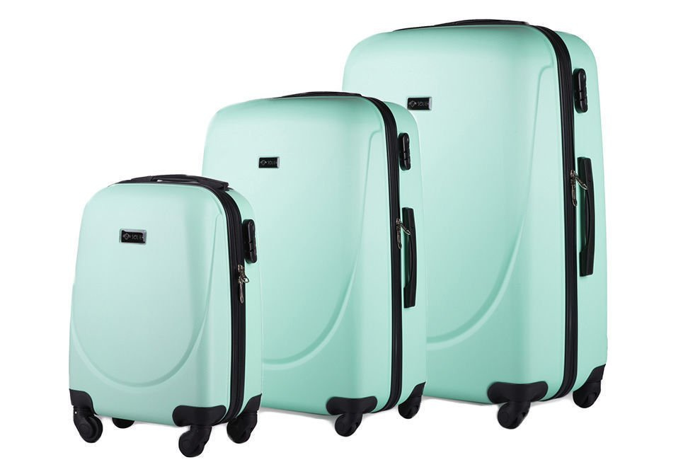 SUITCASE SET STL310 ABS MINT Light green Suitcases \ Suitcases