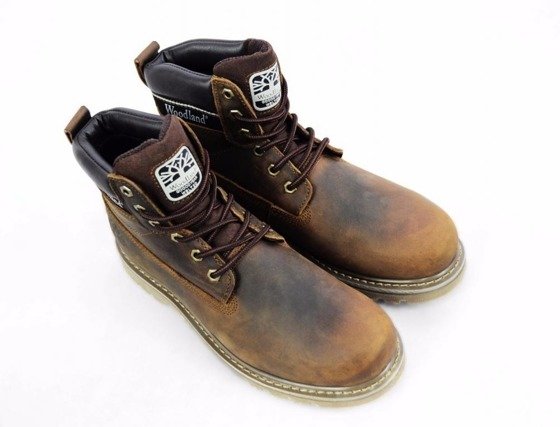 BROWN GENUINE LEATHER WALKING BOOTS