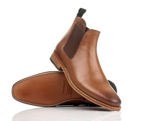 Classic leather Chelsea boots goodyear welted light brown M833LT