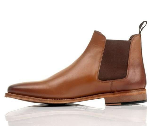 Classic leather Chelsea boots goodyear welted light brown M833LT