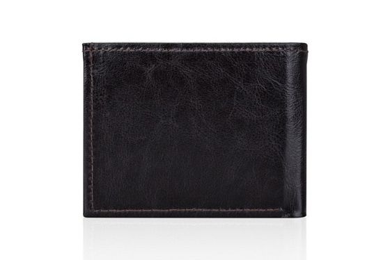 Elegant brown leather wallet SOLIER SW06