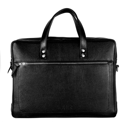 GENUINE LEATHER SHOULDER BAG SL05 NEWBRIDGE BLACK