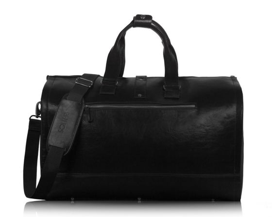 Genuine leather men's garment bag SL18 Harlow black