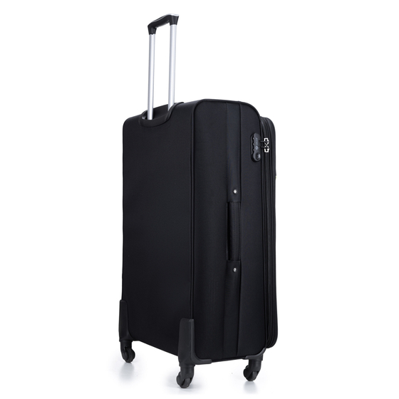 Large soft luggage L Solier STL1651 black-blue