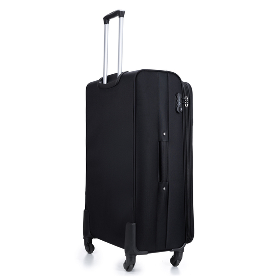 Large soft luggage XL Solier STL1651 black-green