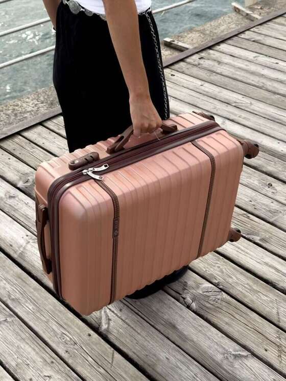 MEDIUM SUITCASE 22' STL957 ABS PINK