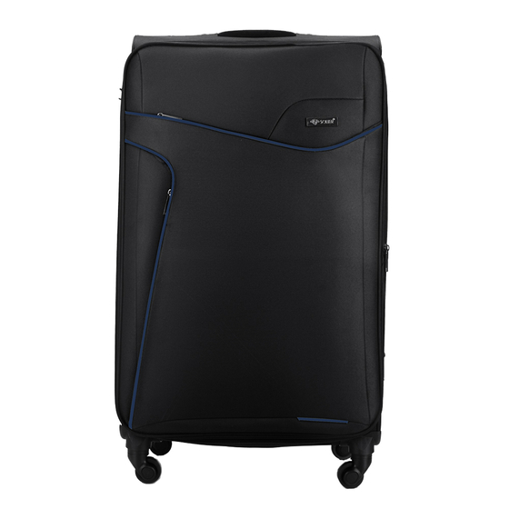 Medium soft luggage M Solier STL1651 black-blue