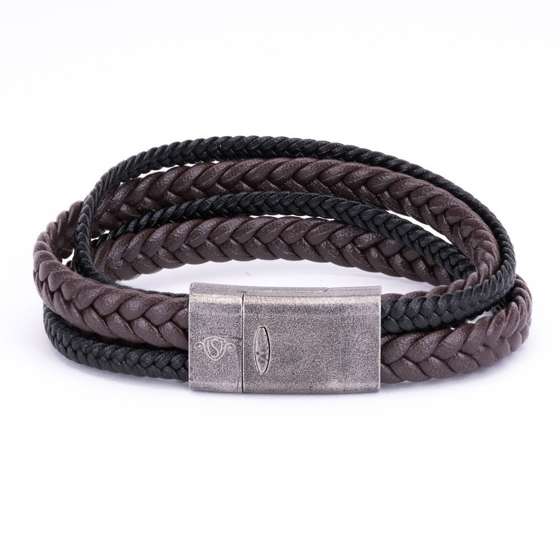 Men's leather bracelet Solier SA32
