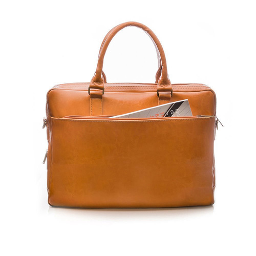 Men's leather shoulder bag Solier SL01 DUNDEE