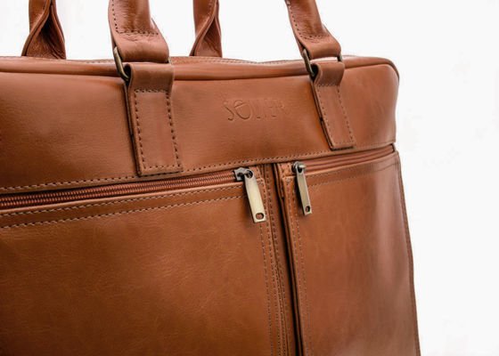 Men's leather shoulder bag Solier SL01 DUNDEE