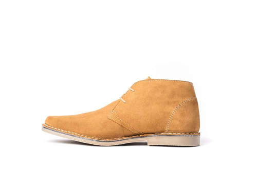 Men's stylish leather suede chukka boots sand M420BS