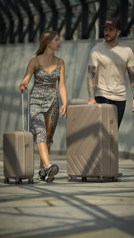 SMALL SUITCASE | STL945 ABS DARK GREY