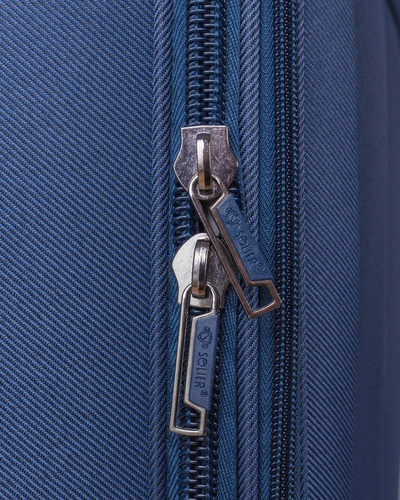 Soft luggage set Solier STL1311 navy-brown