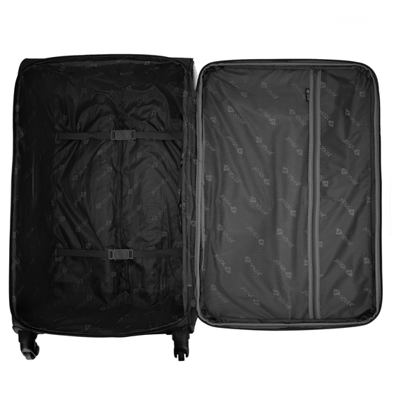 Soft luggage set Solier STL1801 black