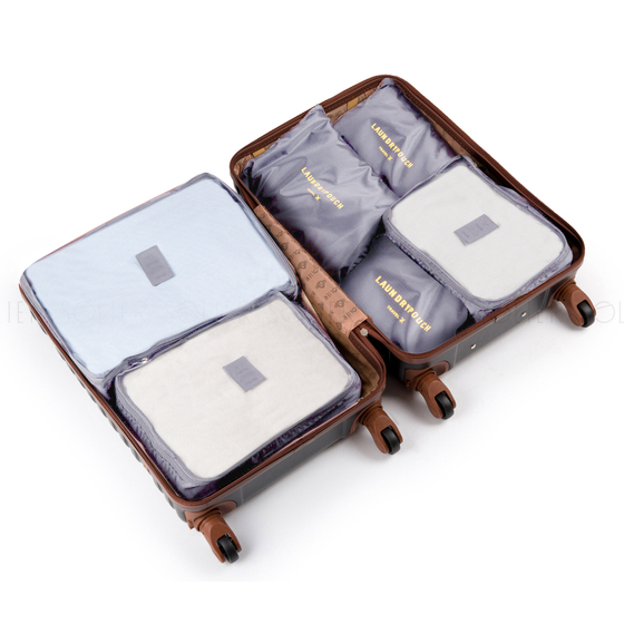 Suitcase organiser set 6 items Solier SA55 grey