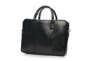 Black leather shoulder laptop bag SL20 EDYNBURG