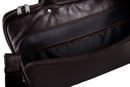 Brown leather shoulder laptop bag Solier Rothen SL30 