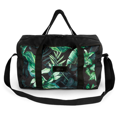 Carry-on bag Solier STB01 40x25x20 BLACK + LEAVES