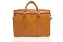 Cogniac leather shoulder laptop bag KILBRIDGE