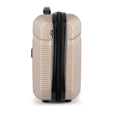 Cosmetic travel case ABS STL945 champagne