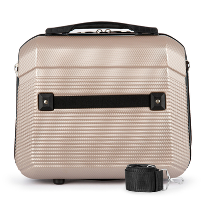 Cosmetic travel case ABS STL945 champagne