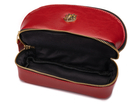 Elegant genuine leather women's beauty bag FK02 Solier red