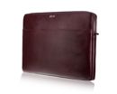 Genuine leather laptop case 15' Solier SA24A Burgundy