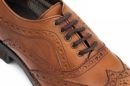 Genuine leather men's Brogue Shoes brown