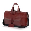 Genuine leather men's garment bag SL18 Harlow Maroon 