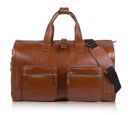 Genuine leather men's garment bag SL18 Harlow vintage brown