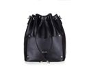 Genuine leather woman's messenger bag Nea FL19 black