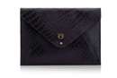 Genuine leather women's laptop case 13,3' SA25 Asti Black Snake