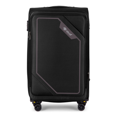 Large soft luggage L 26'' Solier STL2240  black-brown