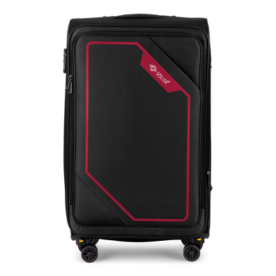 Large soft luggage L 26'' Solier STL2240  black-red