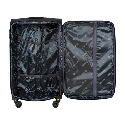 Large soft luggage L 26'' Solier STL2240  black-red