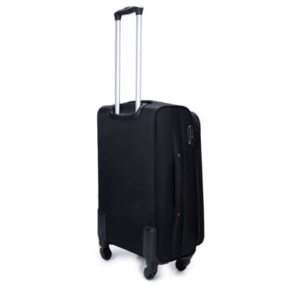 Large soft luggage L Solier STL1651 black-coffee