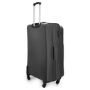 Large soft luggage L Solier STL1801 dark grey-brown