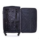 Large soft luggage XL Solier STL1311 black-red