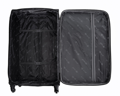 Large soft luggage XL Solier STL1651 black-blue