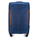 Large soft luggage XL Solier STL1801 navy-brown