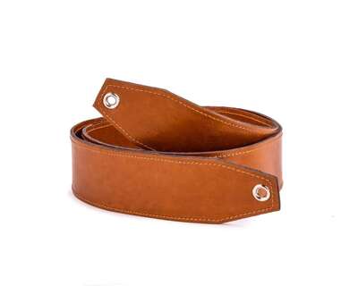 Leather guitar strap Solier SA40 camel 