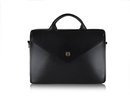 Leather woman's laptop bag FL15 Positano black