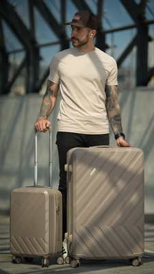 MEDIUM SUITCASE 22' STL945 ABS DARK GREY